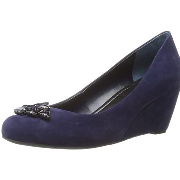 BCBGeneration Shoes - BCBGeneration Velvet Treese Wedge